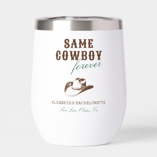 Derselbe Cowboy Forever Bachelorette Wochenende (Rückseite)