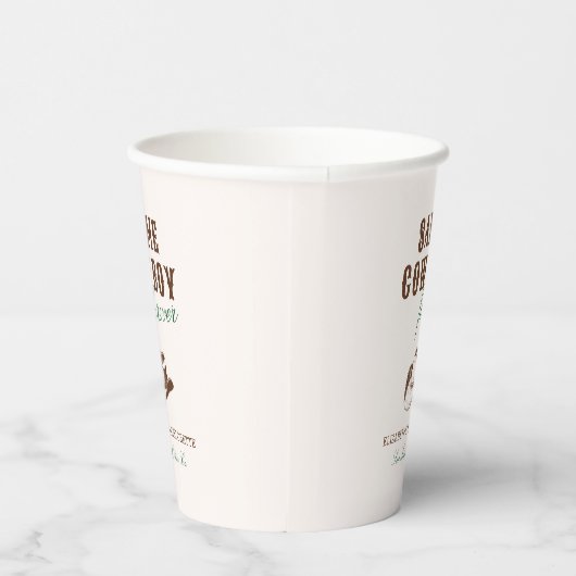 Derselbe Cowboy Forever Bachelorette Wochenende Pappbecher (Rechts)