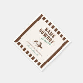 Derselbe Cowboy Forever Bachelorette Wochenende Serviette (Ecke)
