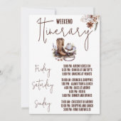 Derselbe Cowboy für immer! Bachelorette Weekend Pa Einladung (Rückseite)