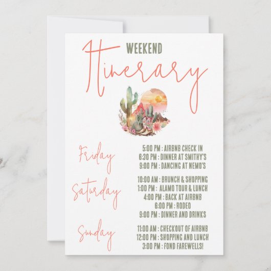 Derselbe Cowboy für immer! Bachelorette Weekend Pa Einladung (Rückseite)