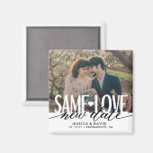 Derselbe Liebe Neues Hochzeitdatum speichert das D Magnet (Vorderseite/Rückseite)