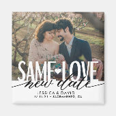 Derselbe Liebe Neues Hochzeitdatum speichert das D Magnet (Vorne)