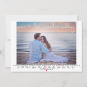 Derselbe Liebe Save the Date Foto-Kalender (Vorderseite)