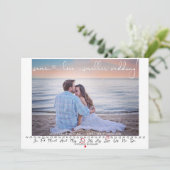Derselbe Liebe Save the Date Foto-Kalender (Stehend Vorderseite)