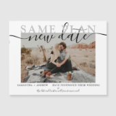 Derselbe Plan Neudatum Moderne Typografie Foto Magnetkarte (Vorderseite)