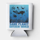 Derselbe Planet Anderer World Scuba Diver Dosenkühler (Vorderseite)