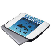 Derselbe Planet Anderer World Scuba Diver Laptopschutzhülle (Vorne Knopf)