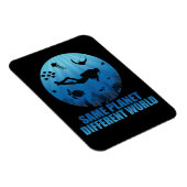 Derselbe Planet Anderer World Scuba Diver Magnet (Rechte Seite)