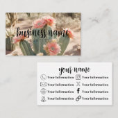 Derset Cactus + Blume Business Card Visitenkarte (Vorne/Hinten)