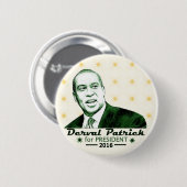 Derval Patrick für Präsidenten 2016 Button (Vorne & Hinten)