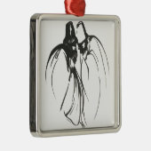 Dervous mystical brutherhood line Zeichnend in Bla Silbernes Ornament (Rechts)