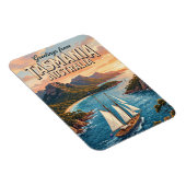 Derwent River Segelszene Australien Magnet (Rechte Seite)
