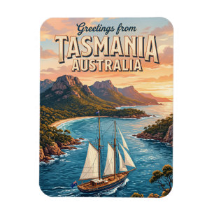 Derwent River Segelszene Australien Magnet