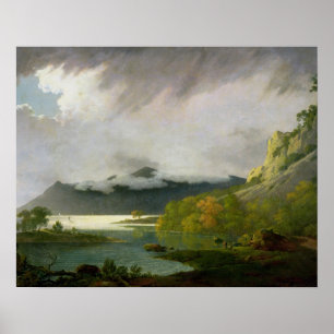 Derwent Wasser mit Skiddaw im Abstand, c.1795 Poster