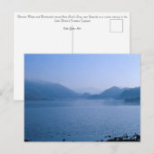 Derwent Water Cumbria England Card Poster Plaque C Postkarte (Vorne/Hinten)