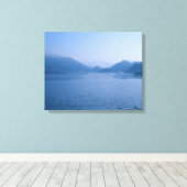 Derwent Water Cumbria England Card Poster Plaque Leinwanddruck (Insitu (Holzboden))