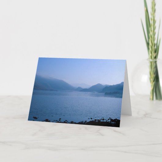 Derwent Water Cumbria England Karte (Vorderseite)