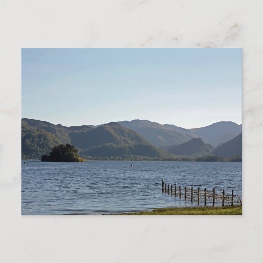 Derwent Water Cumbria England Postkarte (Vorderseite)