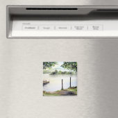 Derwent Water Keswick England Aquarellmalerei Magnet (In Situ (Geschirrspüler))