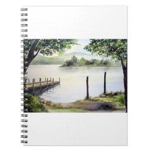Derwent Water Keswick England Aquarellmalerei Notizblock