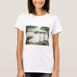 Derwent Water Keswick England Aquarellmalerei T-Shirt