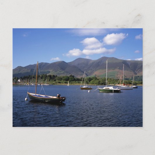 Derwent Water und Skiddaw Postkarte (Vorderseite)