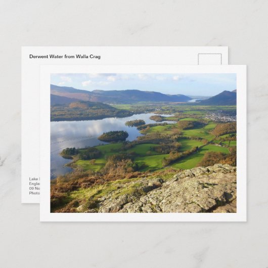 Derwent Water von Walla Crag Postkarte (Vorne/Hinten)