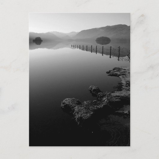Derwentwater im Winter: Lake District Postkarte (Vorderseite)