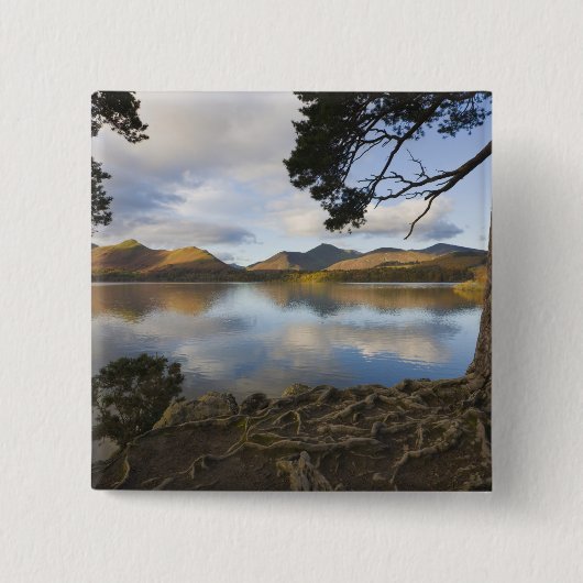 Derwentwater, Lake District, Cumbria, England Button (Vorderseite)
