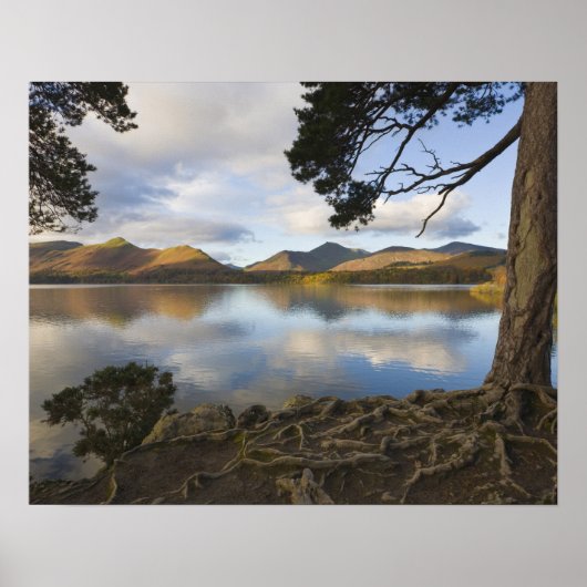 Derwentwater, Lake District, Cumbria, England Poster (Vorne)