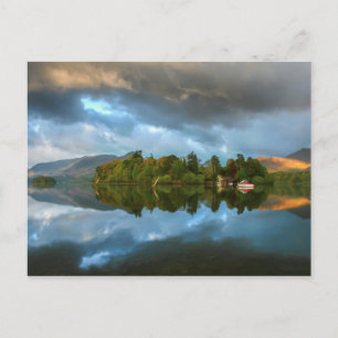 Derwentwater Reflections, Cumbria Postkarte