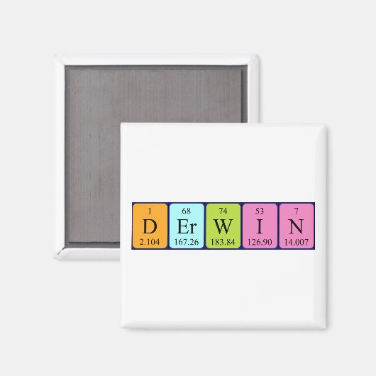 Derwin Periodenmagnet-Magnet Magnet (Vorderseite/Rückseite)