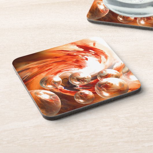 Derzeit Abstrakt Getränkeuntersetzer (Linke Seite)