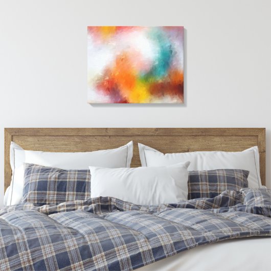 Derzeit Abstrakt Leinwanddruck (Insitu (Schlafzimmer))