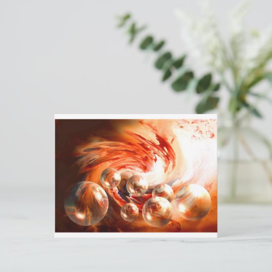 Derzeit Abstrakt Postkarte (Stehend Vorderseite)