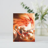 Derzeit Abstrakt Postkarte (Stehend Vorderseite)