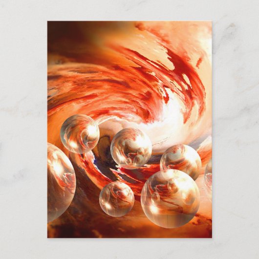 Derzeit Abstrakt Postkarte (Vorderseite)