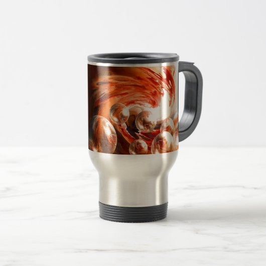 Derzeit Abstrakt Reisebecher (VorderseiteRechts)