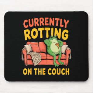 Derzeit auf dem Sofa verrottend lustiger fauler Fr Mousepad