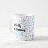 Derzeit Aufschieber - Lustiger Becher Kaffeetasse (Vorderseite Links)