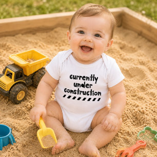 Derzeit im Bau Modern Lustig Cute Baby Strampler