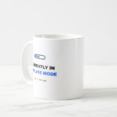 Derzeit im Flugzeugmodus Lustiger Becher Kaffeetasse (Vorderseite Links)