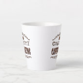 Derzeit koffeinierend - Latte Tasse (Vorderseite)