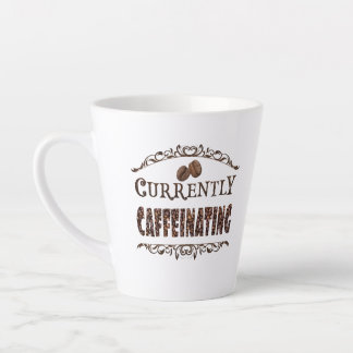 Derzeit Koffeinzufuhr - Latte-Tasse Milchtasse