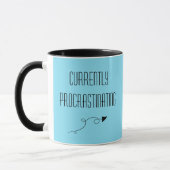 Derzeit mit Arrow Funny Mug aufschieben Tasse (Links)