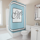 Derzeit Mit Monogramm Duschvorhang (Beispiel)