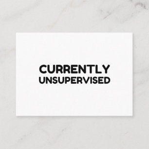 Derzeit nicht beaufsichtigt visitenkarte