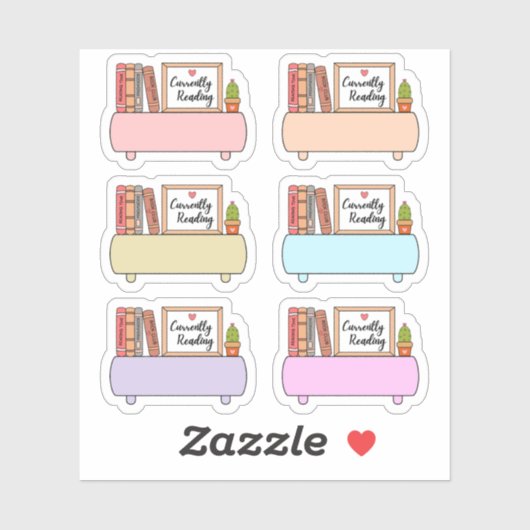 Derzeit Reading Book Challenge Labels Planner (Blatt)