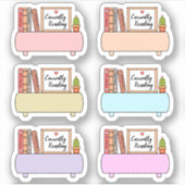 Derzeit Reading Book Challenge Labels Planner (Vorderseite)